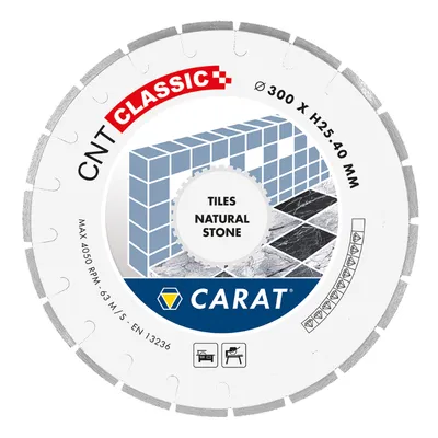 Диск диамантен за мокро рязане Carat на гранит, мрамор, камък и скални материали 300 мм, 25.4 мм, CNTC
