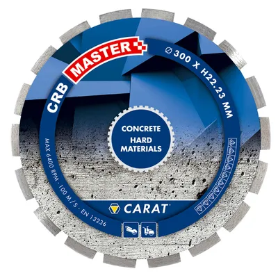 Диск диамантен за сухо и мокро рязане Carat на армиран бетон 600 мм, 25.4 мм, CRB Master
