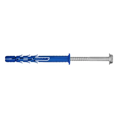 Дюбел пластмасов Rawlplug с опорен пръстен и патентен болт с периферия ф 10x100 мм, R-FF1-N-K
