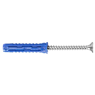 Дюбел пластмасов Rawlplug с опорен пръстен и винт PZ комплект ф 6х50 мм, 8 бр., R-S3-4ALL