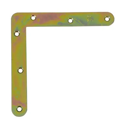 Планка плоска Amig Г-образна 80x80x17x1 мм, 90 °, 2