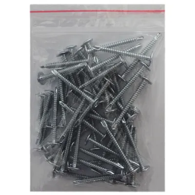 Винт за метал Shanghai K&J Fasteners с полуобла глава с борд самопробивен поцинкован 4.8x45 мм, PH 2, 50 бр./опак., DIN 7504M
