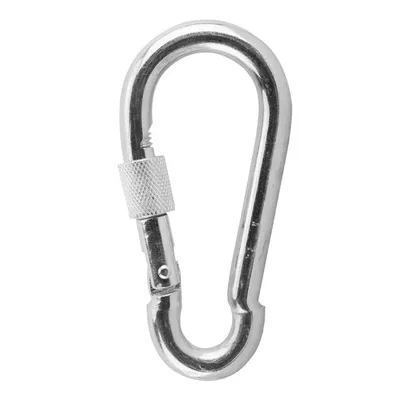 Карабинер QD Rigging China крушовиден поцинкован с винт 10х100 мм, 247.5 кг, DIN 5299