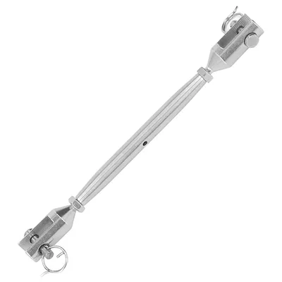 Обтегач Inox Mare за въжета тръбен неръждаем вилка-вилка, 1000 кг, M16x190x480 мм, 8245