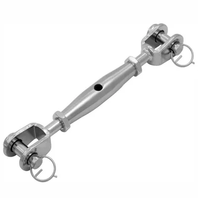 Обтегач за въжета QD Rigging China тръбен  вилка-вилка, 1500 кг, M16x350x480 мм