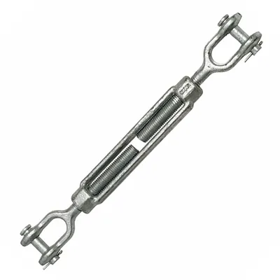 Обтегач за въжета QD Rigging China  вилка-вилка, 1300 кг, M16x350x470 мм, DIN 1480