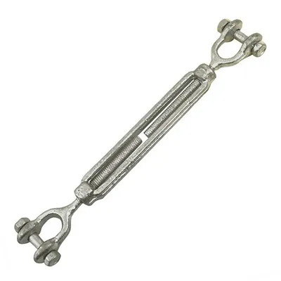 Обтегач за въжета QD Rigging China  вилка-вилка, 1770 кг, M20x410x550 мм, DIN 1480