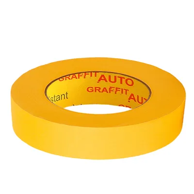 Маскиращо тиксо Atlas tapes термоустойчиво 19 мм, 45 м, жълто, Graffit Auto Professional 9202 WR