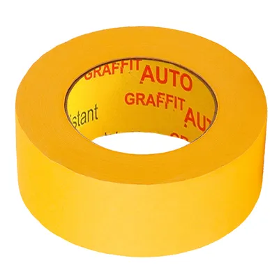 Маскиращо тиксо Atlas tapes термоустойчиво 48 мм, 45 м, жълто, Graffit Auto Professional 9202 WR