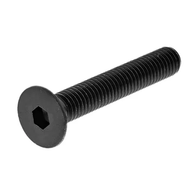 Винт с фрезенкова глава K&J Fastener за метал, вътрешен 6-стен, черен M5x50 мм, HEX 3, 0.8 мм, 8.8, DIN 7991
