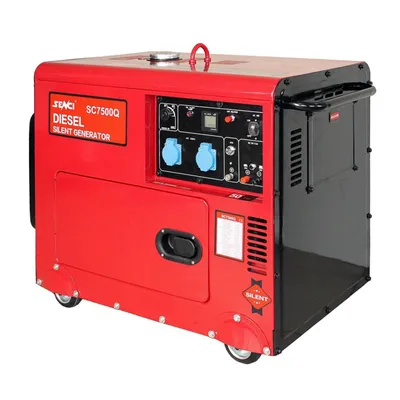 Дизелов генератор за ток Senci трифазен с електростартер   4800 W, 6.44 к.с., 8.3 A, 230/400 V, SC7500Q-3