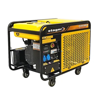 Дизелов генератор за ток Stager монофазен  12 000 W, 16.09 к.с., 16.2 A, 230/400 V, YDE12E3