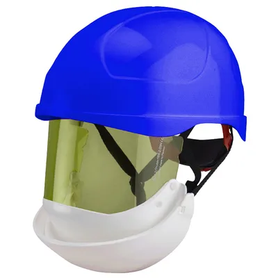 Каска Secura диелектрична противоударна  синя, 1000 V, Secra-2