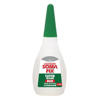 Лепило универсално Somafix цианкрилатно секундно  20 г, Super Glue 808