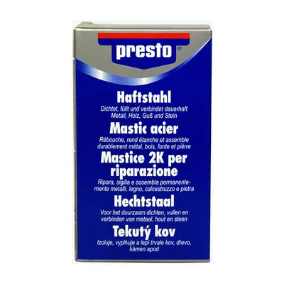 Лепило за черни и цветни метали Presto епоксидно двукомпонентно  15 г