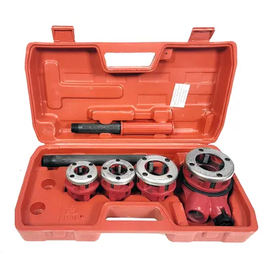 Ръчна винторезка Gadget в комплект с глави  1/2" - 1 1/4 "
