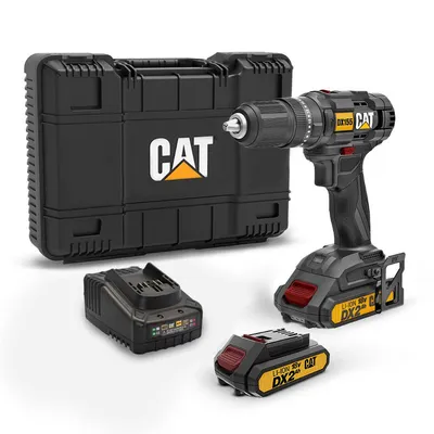 Акумулаторен винтоверт Caterpillar ударен  с 2 батерии и зарядно, 18 V, 2 Ah, 50 Nm, 13 мм, DX155.1