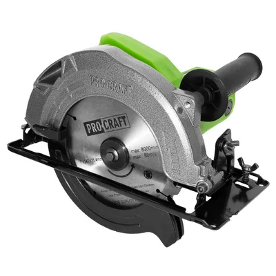 Електрически ръчен циркуляр Procraft  1400 W, ф 185 мм, 5500 об./мин, KR1400