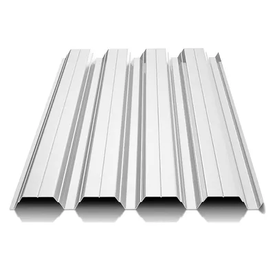 Ламарина студено валцована BalkanSteel с PVC покритие профилна H35 на лист 0.5 x 4000 x 950 мм, бял, RAL 9006