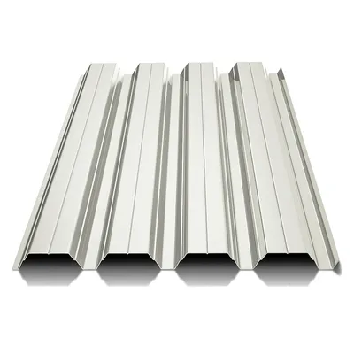Ламарина студено валцована BalkanSteel с PVC покритие профилна H35 на лист 0.6 x 1000 x 950 мм, бял, RAL 9002