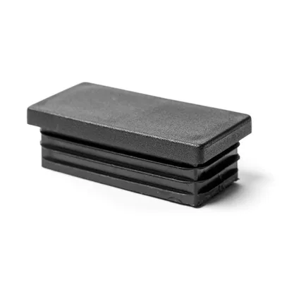 Тапа Dimars за крак на маса правоъгълна 50х30 мм, полиетилен, черна