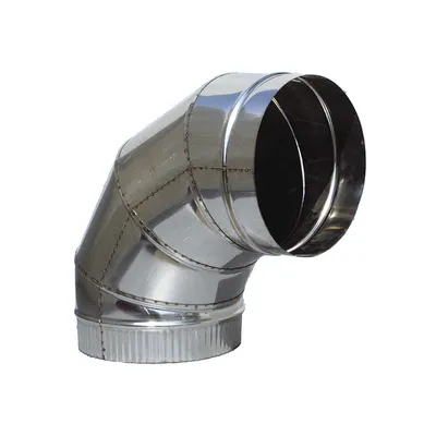 Коляно Kamininox за димоотвод на камини ф 150 мм, 90 °