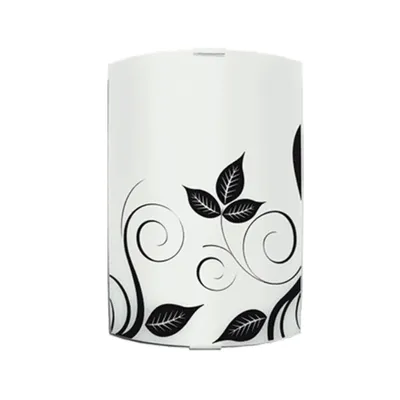 Лампа аплик City Lux интериорна 220-240 V, E27, бял, черен, Flora