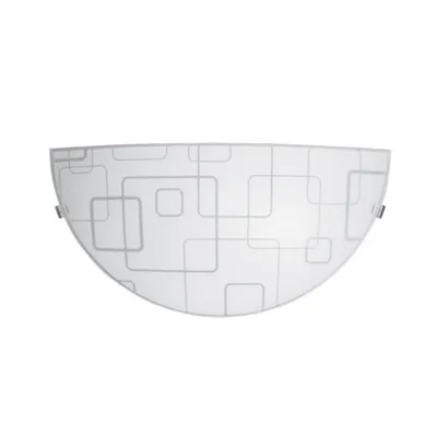 Лампа аплик City Lux интериорна max 1x60 W, 220-240 V, E27, 300 мм, бял мат, Plaza
