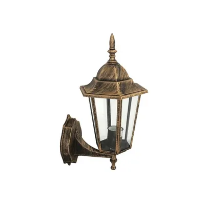 Лампа градинска 2R тип фенер стенна 15 W, 230 V, старо злато, Pacific Small 01
