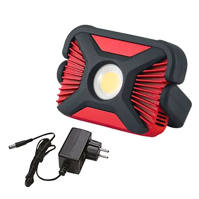 LED прожектор 4K5 акумулаторен със стойка  с вградена батерия и зарядно, 7.2 V, 6 Ah, 4500 K, HD 2000