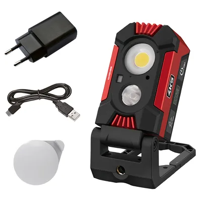 LED прожектор 4K5 със сензор за движение професионален 3.7 V, 5.2 Ah, 4500 K, HD 1500