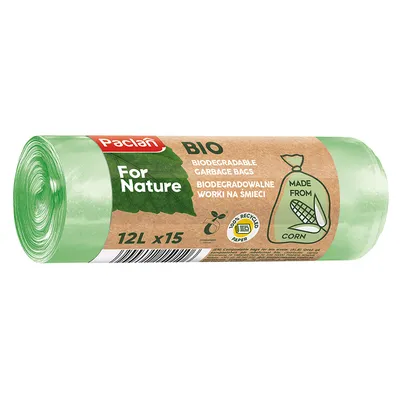 Торба Paclan за компостиране биоразградима 12 л, 15 бр., Bio