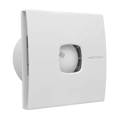 Вентилатор за баня Cata за стенен монтаж квадратен  15 W, 100 м3/ч, 140х140х108 мм, бял, SILENTIS 10