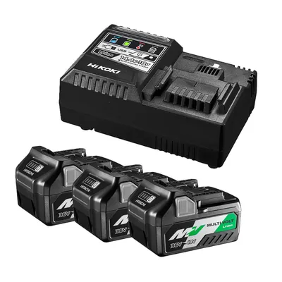 Акумулаторна батерия HiKOKI - Hitachi Li-Ion със зарядно у-во 36/18 V, 2.5/5 Ah, 3 бр., UC18YSL3