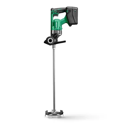 Бъркалка HiKOKI - Hitachi акумулаторна едношпинделна с 1 батерия и зарядно, 36/18 V, 2.5/5 Ah, 0-500/0-2100 об./мин, M14, UM36DA