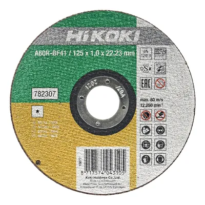 Диск карбофлексен за рязане HiKOKI - Hitachi на метал и неръждавейка  125 мм, 1 мм, 22.22 мм