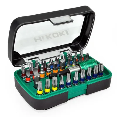 Комплект битове HiKOKI - Hitachi PH/PZ/SB/TX/SW с магнитен държач  1/4", 32 бр.