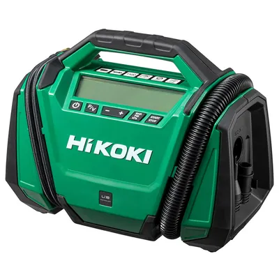 Компресор HiKOKI - Hitachi за помпане на гуми   без батерия и зарядно, 18 V, 328x185x259 мм, 11 bar, UP18DA