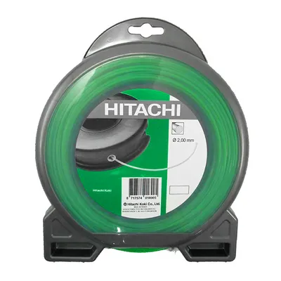 Корда HiKOKI - Hitachi за моторна коса кръгла 2 мм, 15 м, зелена