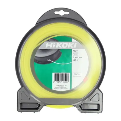Корда HiKOKI - Hitachi за моторна коса кръгла 3 мм, 28 м, жълта