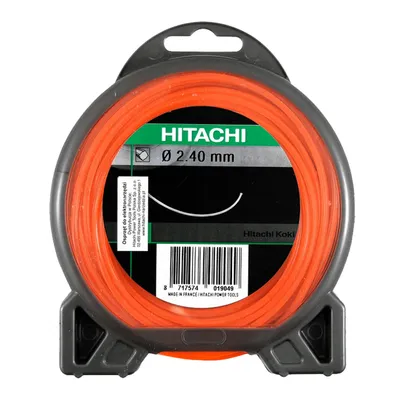Корда HiKOKI - Hitachi за моторна коса квадратна 2.4 мм, 69 м, оранжева
