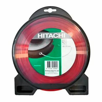 Корда HiKOKI - Hitachi за моторна коса квадратна 2.7 мм, 28 м, червена
