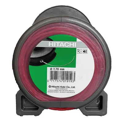 Корда HiKOKI - Hitachi за моторна коса усукана безшумна 2.7 мм, 36 м, червена