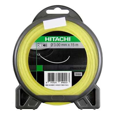 Корда HiKOKI - Hitachi за моторна коса усукана безшумна 3 мм, 15 м, жълта
