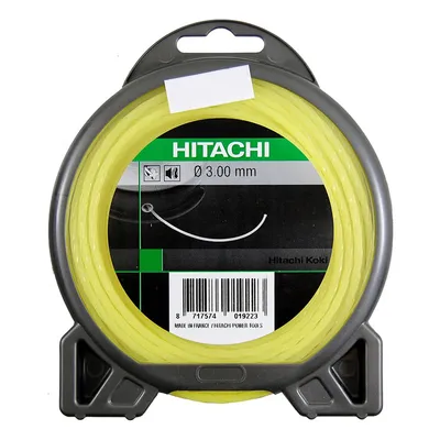 Корда HiKOKI - Hitachi за моторна коса усукана безшумна 3 мм, 56 м, жълта