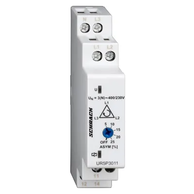 Реле Schrack Technik за контрол на трифазни мрежи  5 A, 230/400 V, UR5P3011