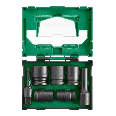 Вложки комплект HiKOKI - Hitachi ударни  7 бр., 12-24 мм х 1/2" - 1/4"