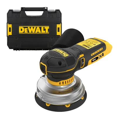 Акумулаторен орбитален шлайф DeWALT с плавно регулиране  без батерия и зарядно, 18 V, ф 125 мм, 8000-12 000 об./мин, DCW211NT