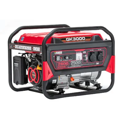 Бензинов генератор за ток Kaiser монофазен   2800 W, 6 к.с., 10.9 A, 230 V, GK3000