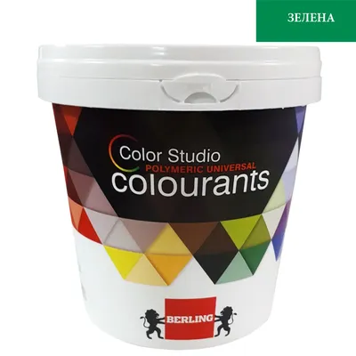 Боя пигментна Berling пастообразна за оцветяване 1 л, светлозелена, RAL 97553, Color Studio LT